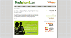 Desktop Screenshot of omolephase2.com